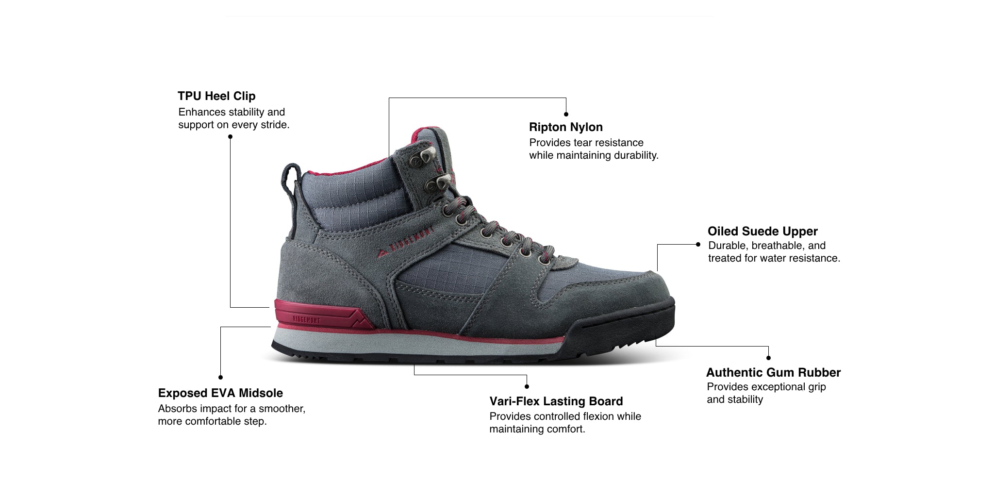 Men's Monty Hi - Pewter/Slate – Ridgemont LLC