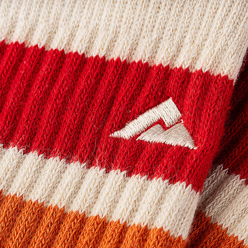 Close-up of Ridgemont Embroidery Logo on the Trailblazer Sock