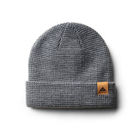 Ridge Waffle Knit Beanie - Gray